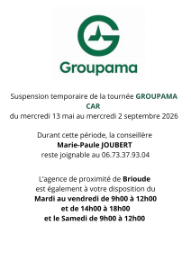 Suspension temporaire de la tournée GROUPAMA CAR